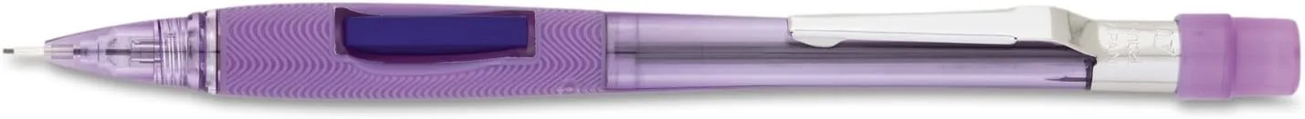 Pentel Quicker Clicker Mechanical Pencil, 0.7 mm, HB, Transparent Violet