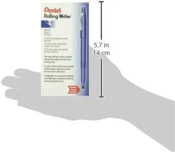 Pentel Rolling Writer Rollerball Pens 0.8 mm Medium