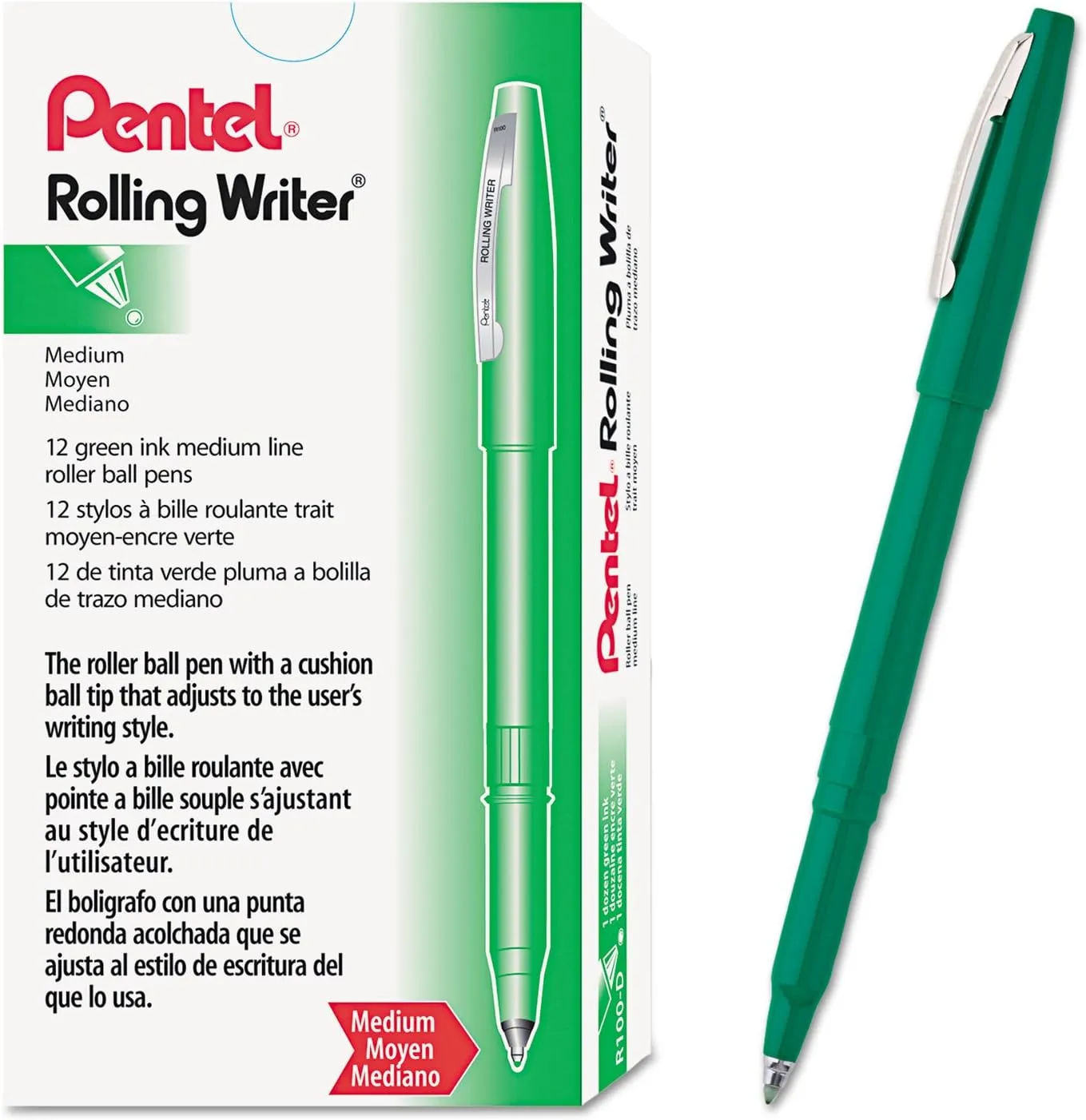 Pentel Rolling Writer Rollerball Pens 0.8 mm Medium