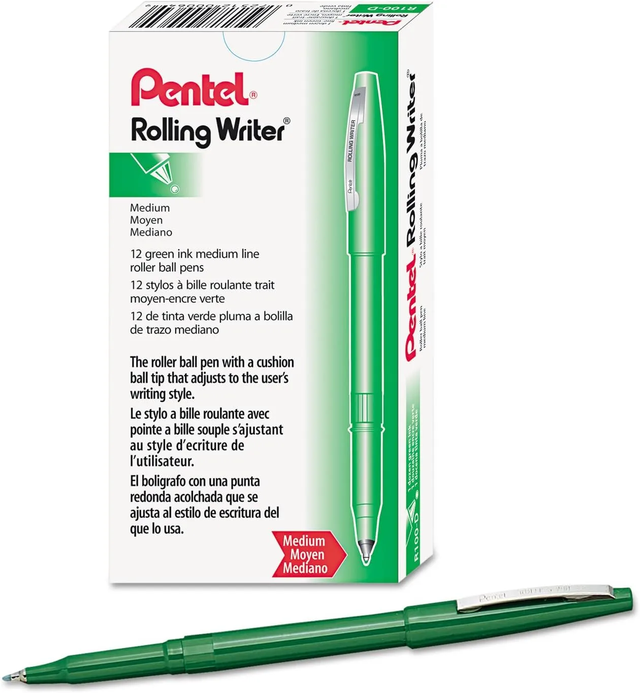 Pentel Rolling Writer Rollerball Pens 0.8 mm Medium