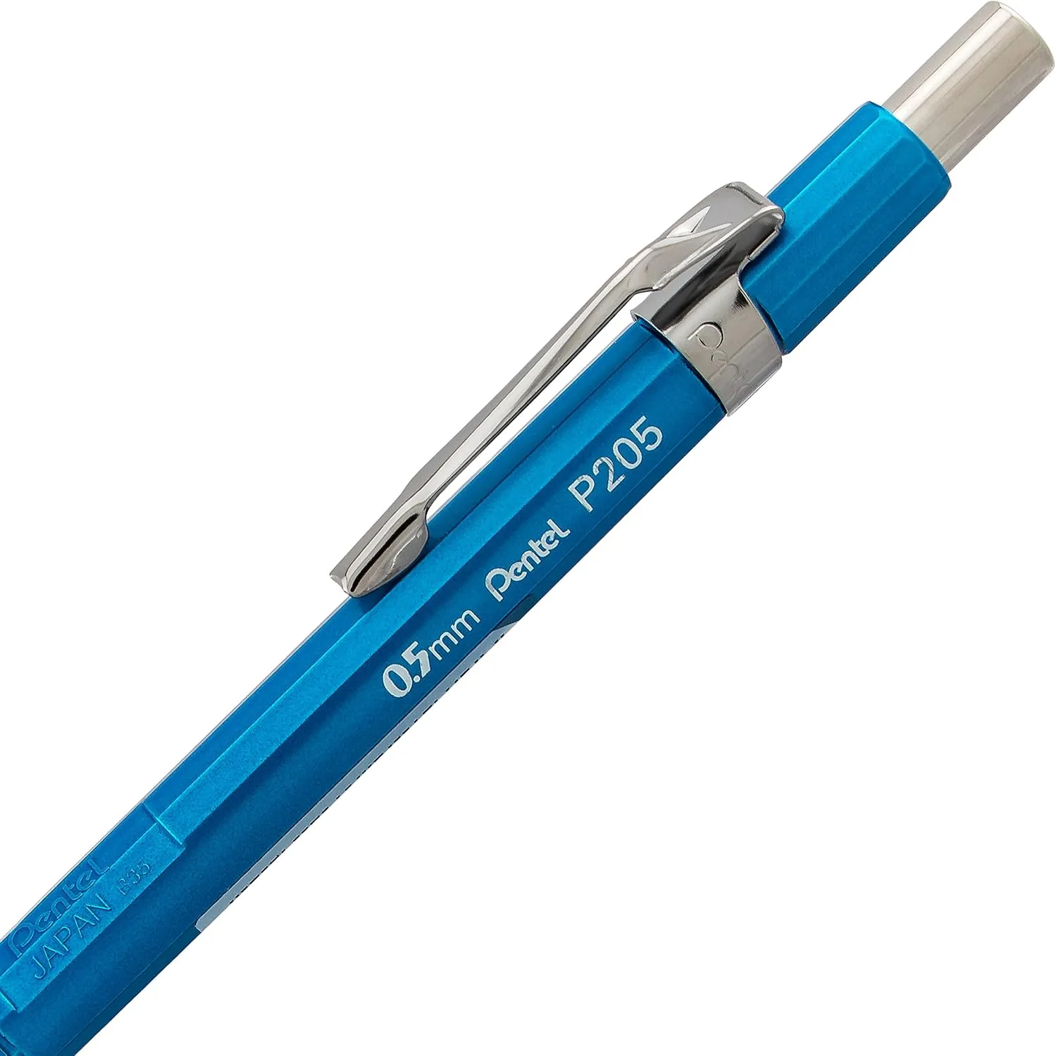 Pentel Sharp Premium Mechanical Pencils, 0.5 mm HB, Assorted Metallic Barrels, 3-Pack