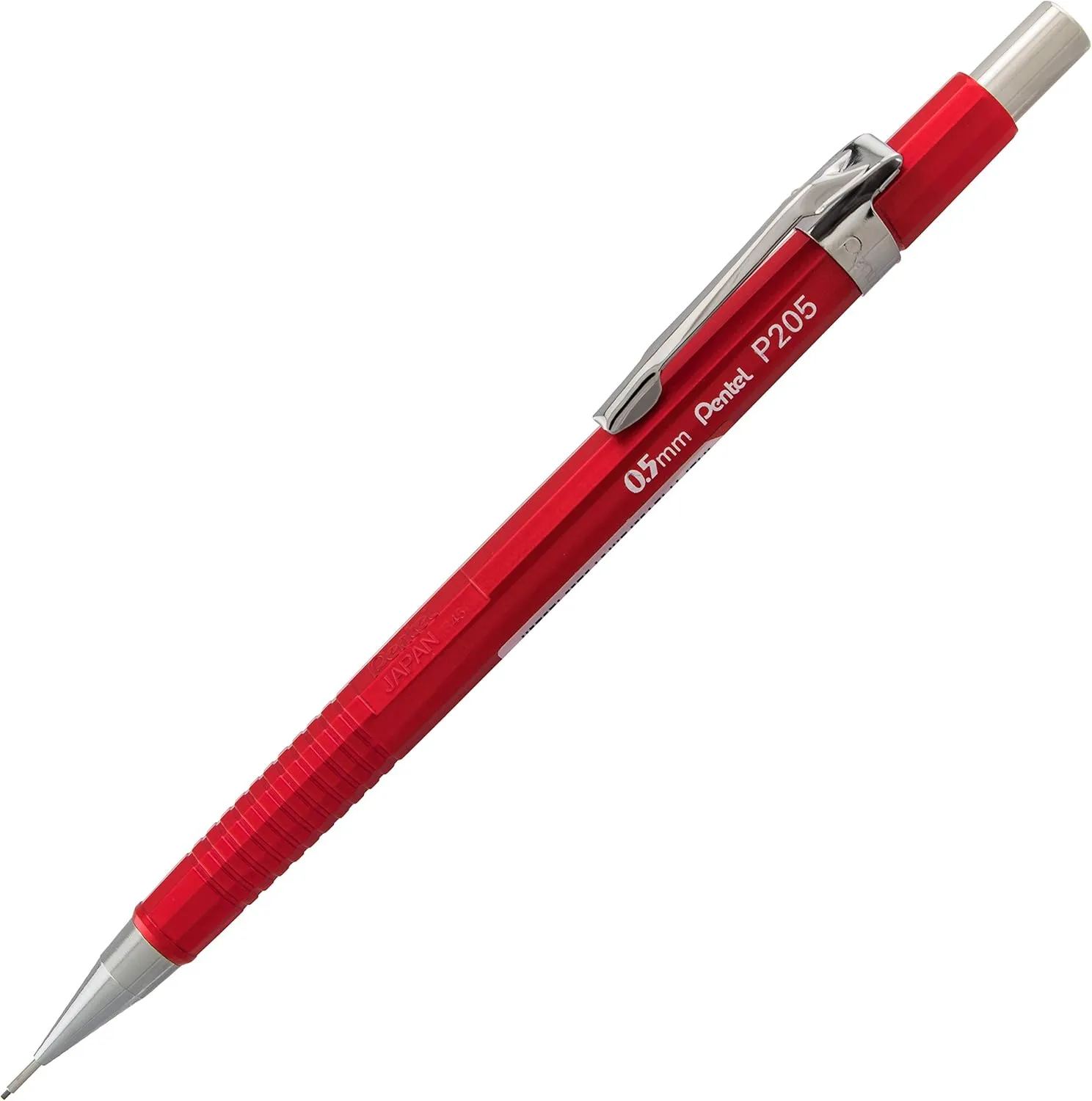 Pentel Sharp Premium Mechanical Pencils, 0.5 mm HB, Assorted Metallic Barrels, 3-Pack
