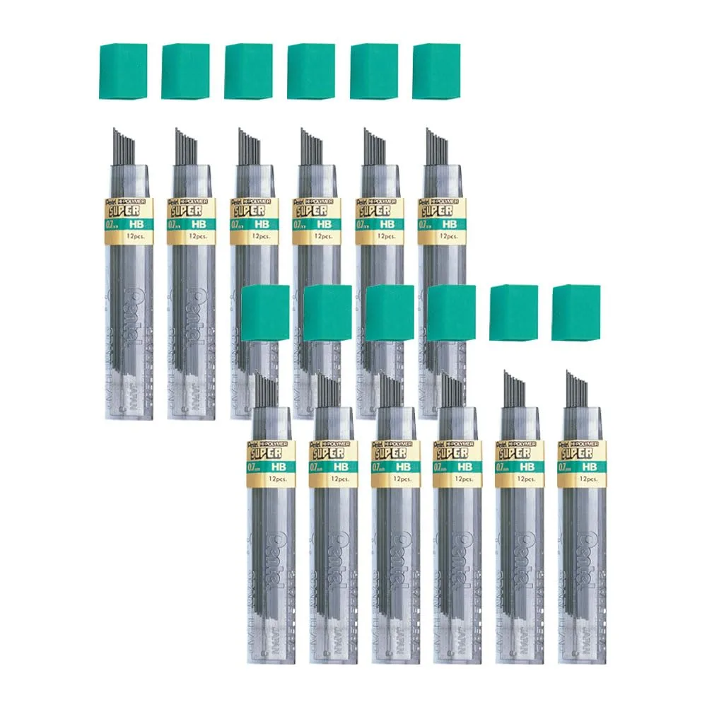 Pentel Super Hi-Polymer HB Lead Refills