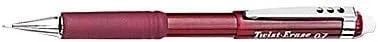 Pentel QE517B Twist-Erase III Mechanical Pencil, 0.7 mm, Red Barrel 1 Count (Pack of 1)