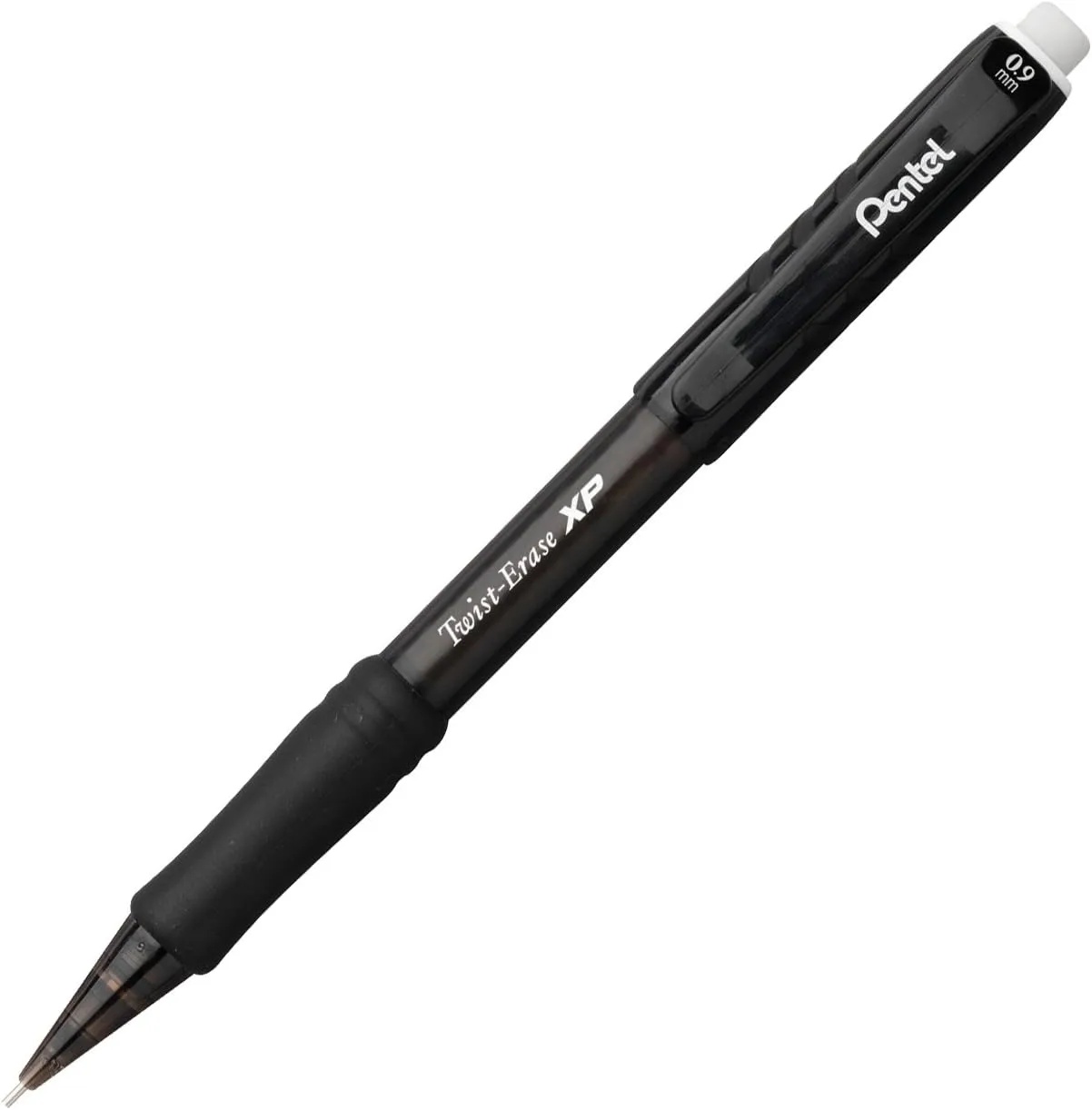 Pentel Twist-Erase Express Mechanical Pencils, 0.9 mm, Smoke Barrel, Pack of 12