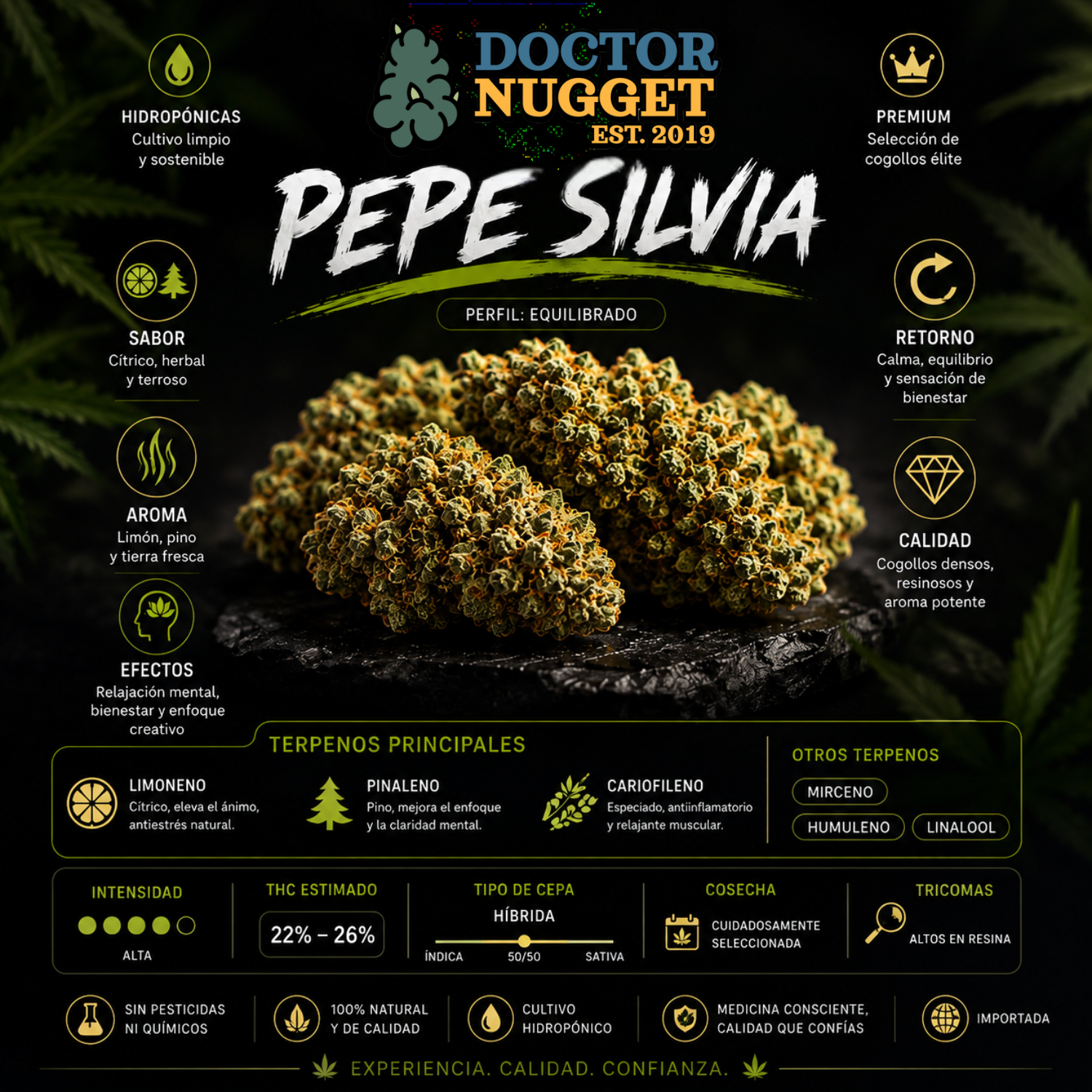 Dr. Nugget Pepe Silvia THC Flor