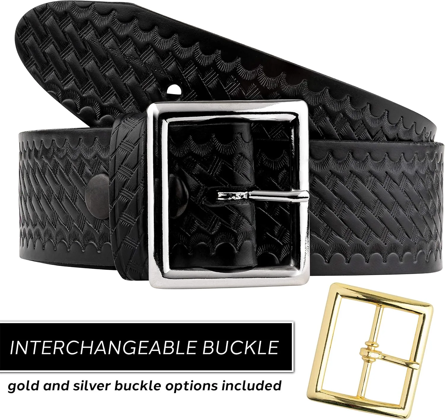 Perfect Fit 1.75in Garrison Leather Belt US Made, Black