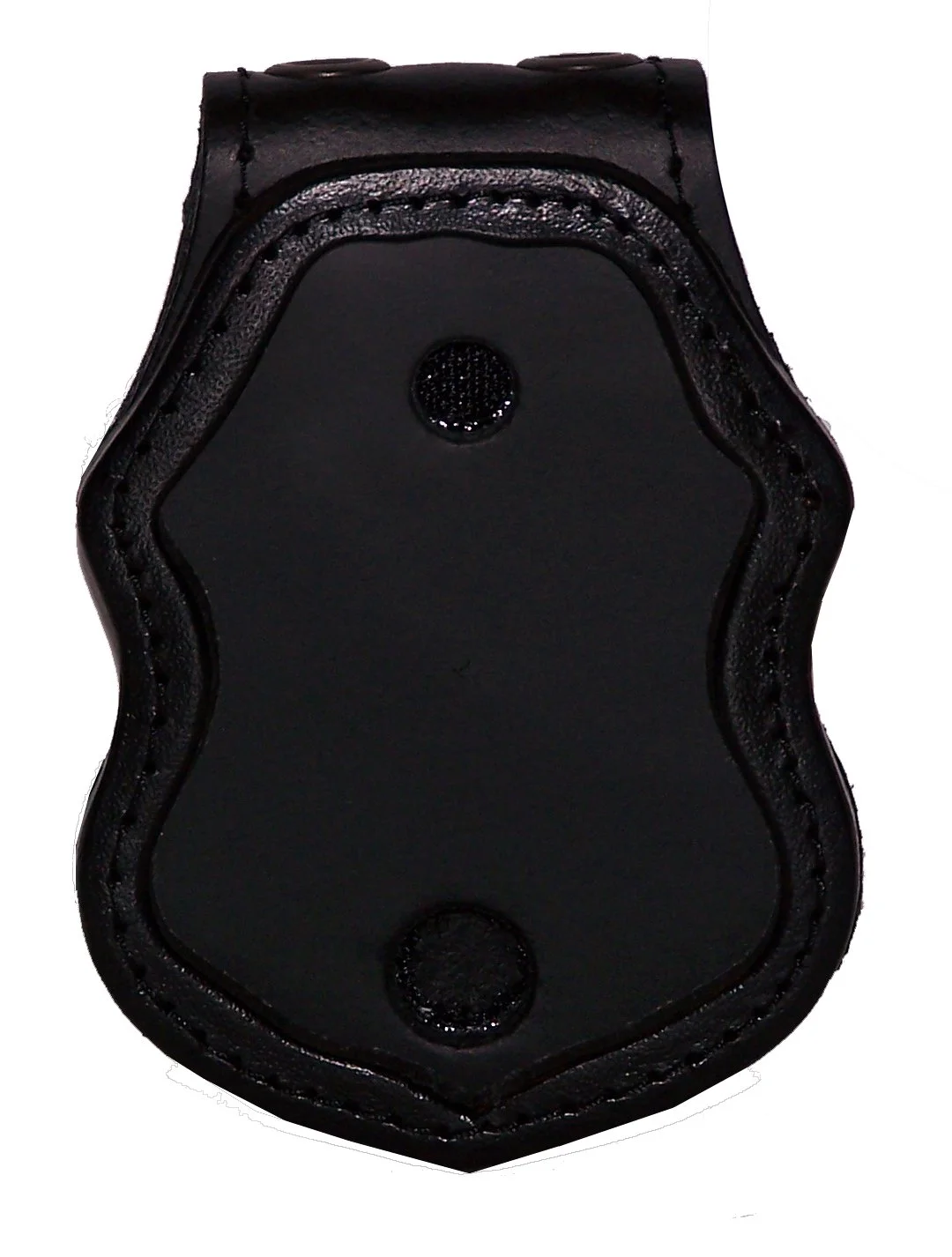 US Border Protection Belt Clip Badge Holder with Pocket and Chain (Black)