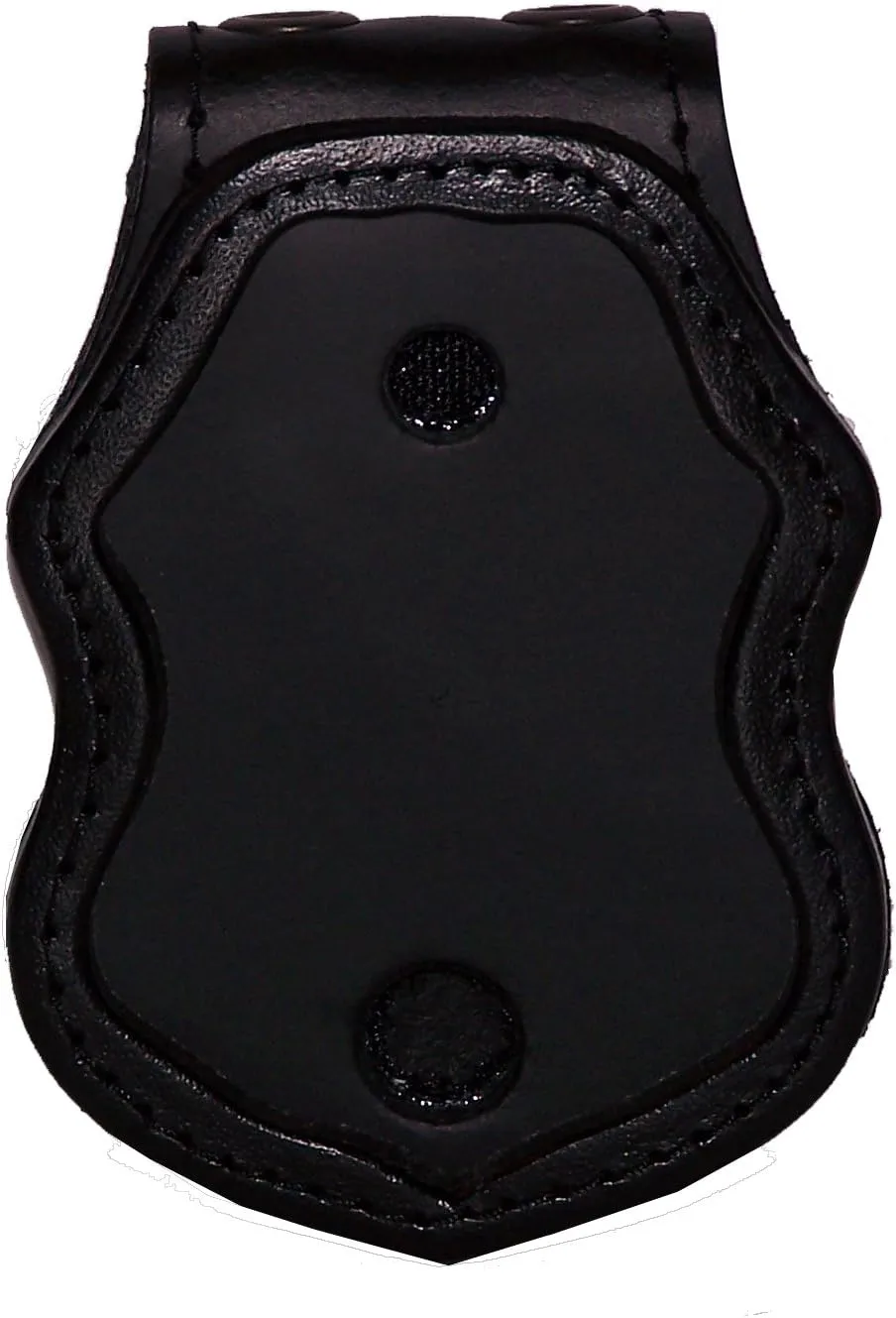 US Border Protection Belt Clip Badge Holder with Pocket and Chain (Black)
