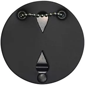 Perfect Fit Clip-on Belt Badge Holder - Round, Wear on Belt or Use as Neck Badge Clip on Holder for On or Off Duty Use