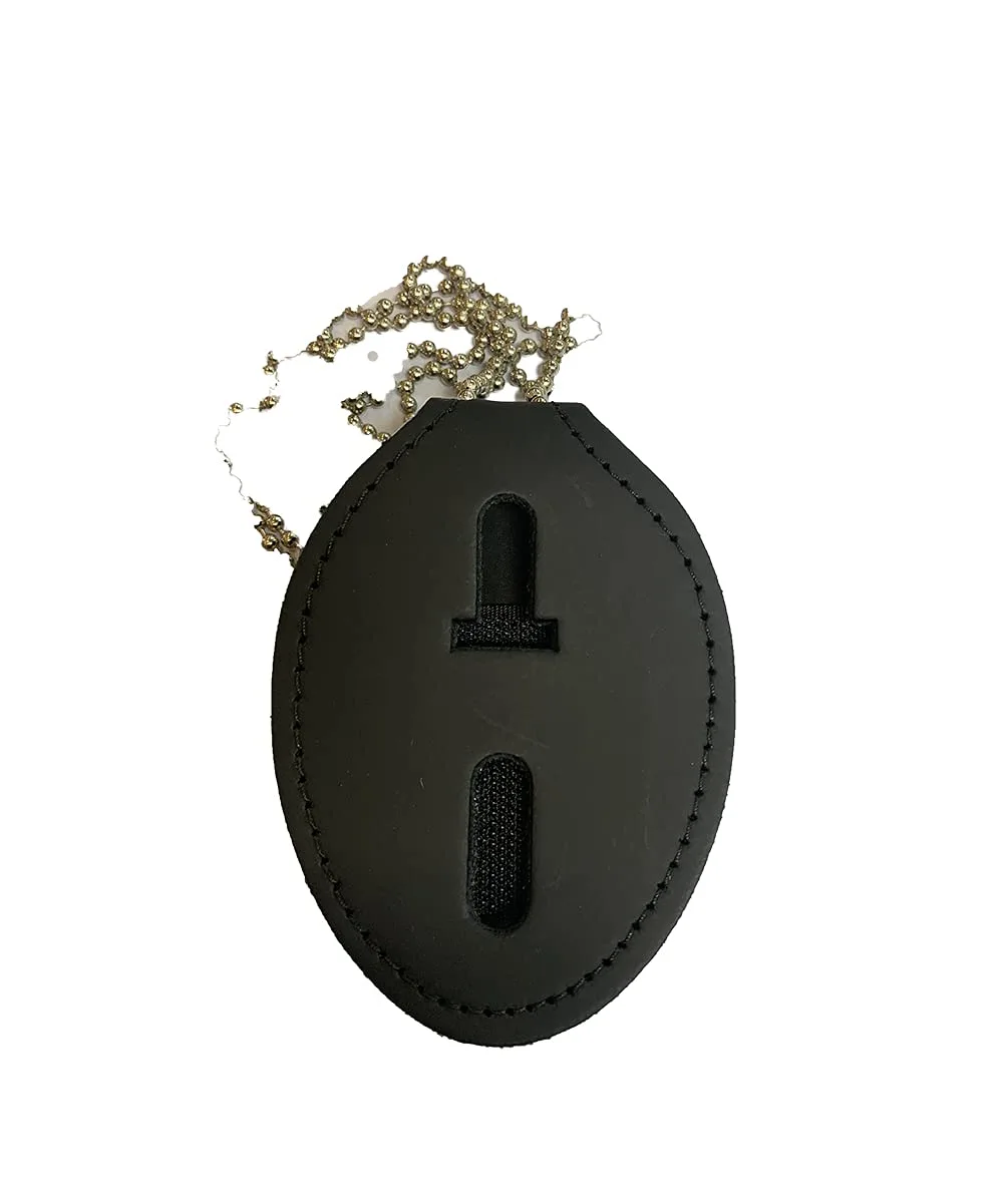 Perfect Fit Universal Oval Badge Clip W/Pocket & Chain - 715-O-PC