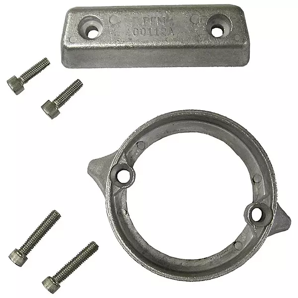 Aluminum Anode Kit Fits Volvo Penta 290 DP Dual Propeller Includes Hardware Replaces Quicksilver 8m6007991