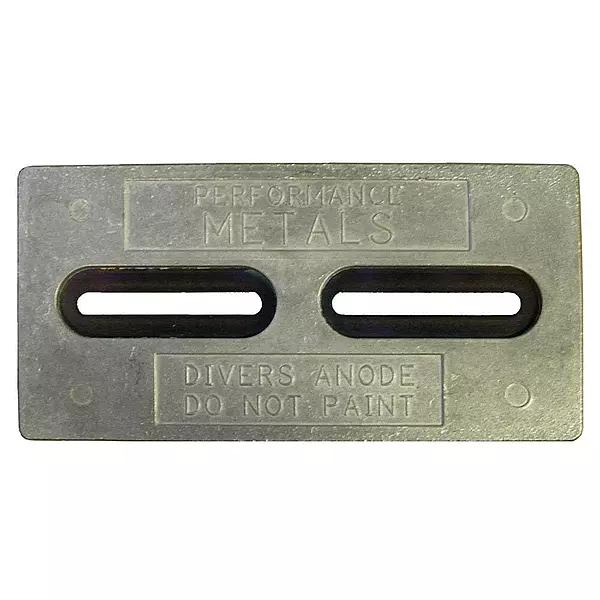 Performance Metals HDDRA, Divers Anode Aluminum 3.5 Lbs, 12 x 6 x 1/2
