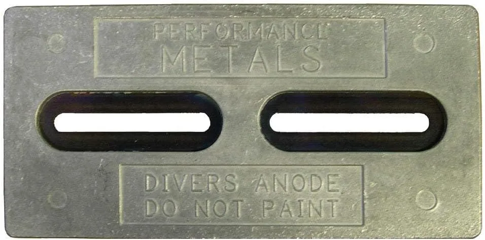 Performance Metals HDDRA, Divers Anode Aluminum 3.5 Lbs, 12 x 6 x 1/2