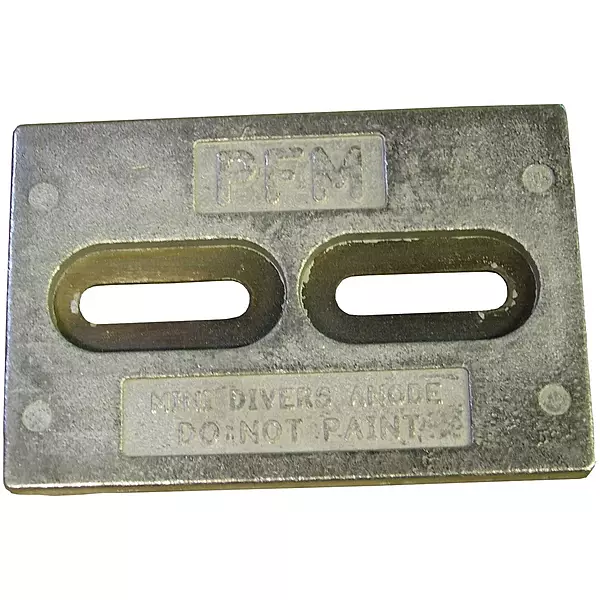 Performance Metals HMDDA, Mini Divers Anode Aluminum 1.1 Lbs, 6 x 4 x 1/2
