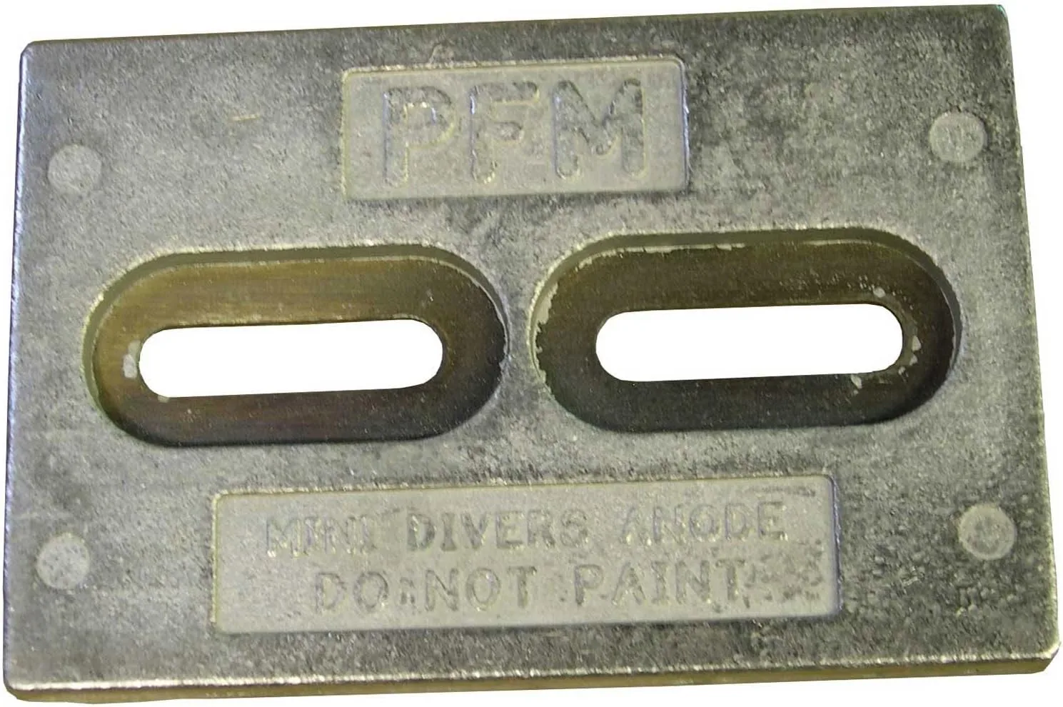 Performance Metals HMDDA, Mini Divers Anode Aluminum 1.1 Lbs, 6 x 4 x 1/2