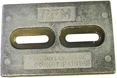 Performance Metals HMDDA, Mini Divers Anode Aluminum 1.1 Lbs, 6 x 4 x 1/2