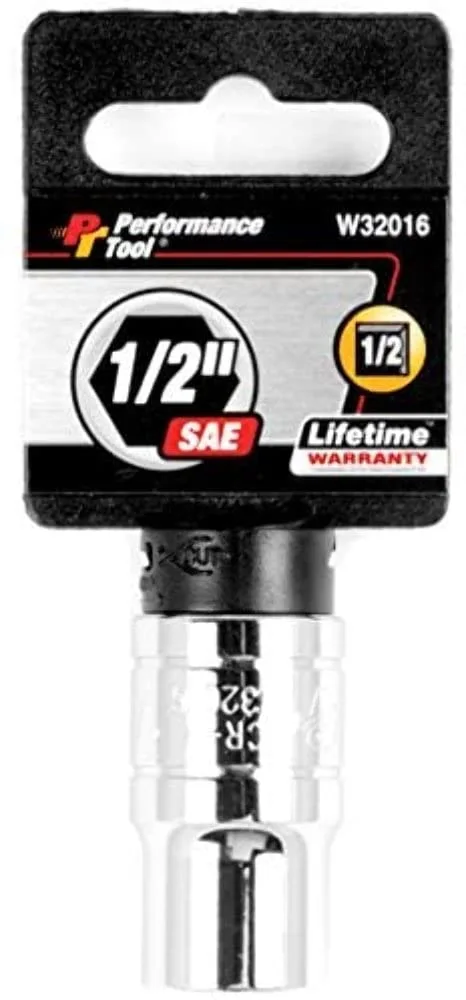 Performance Tool 1/2" Drive 6-Point Socket