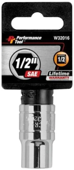Performance Tool 1/2" Drive 6-Point Socket