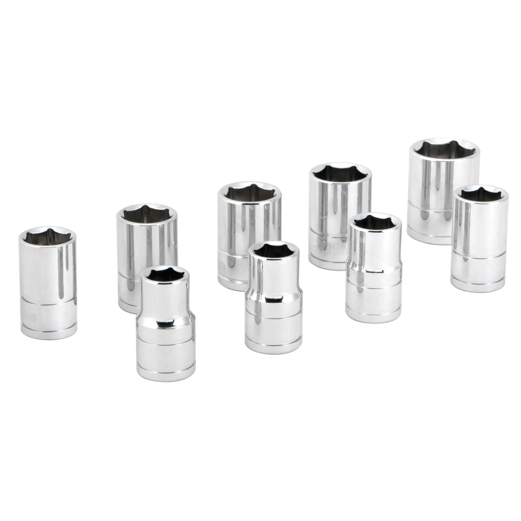 Performance Tool Metric Socket Set - Chrome Vanadium Alloy