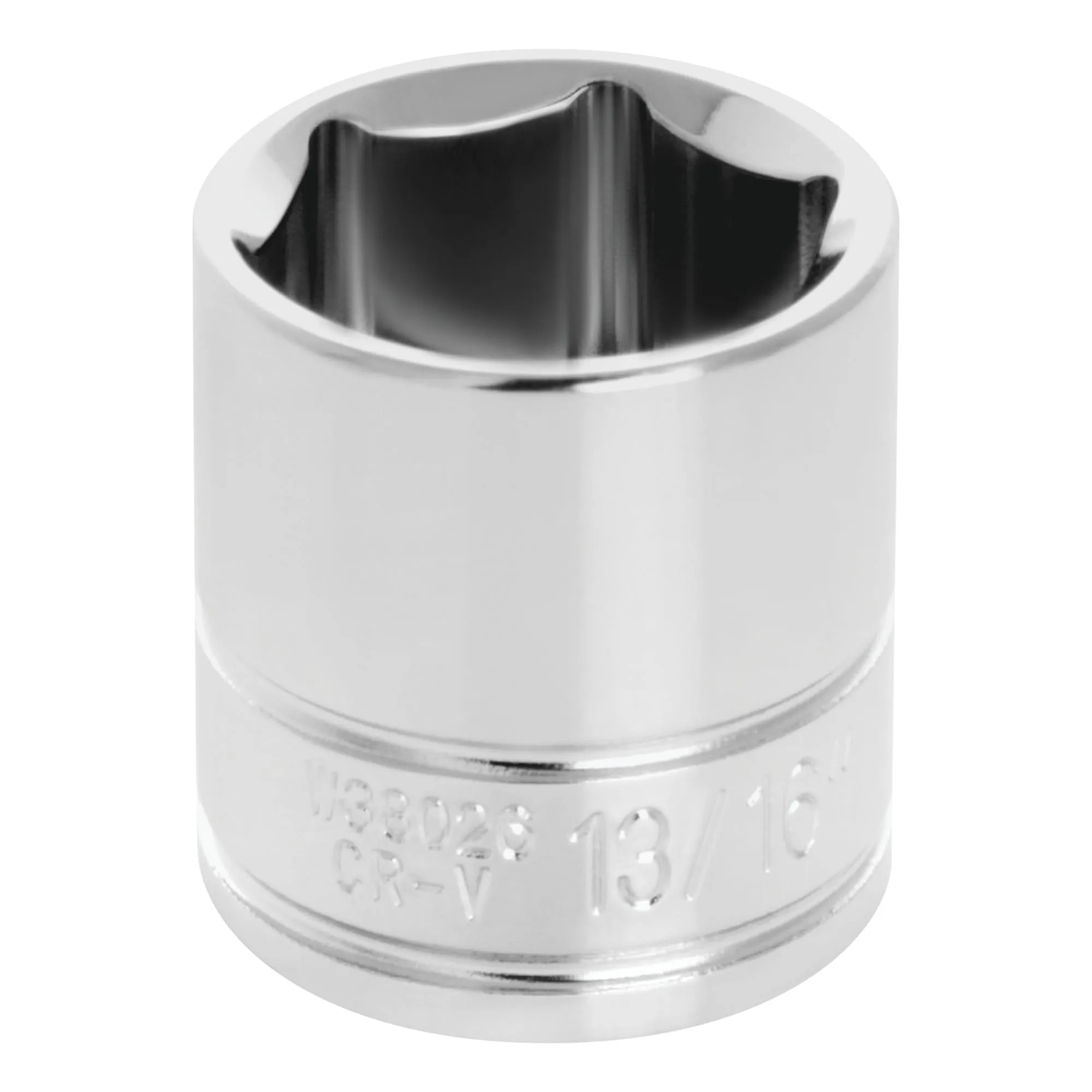 Performance Tool W38026 6-Point Socket, 3/8-Inch Drive, 13/16 1 Count (Pack of 1)