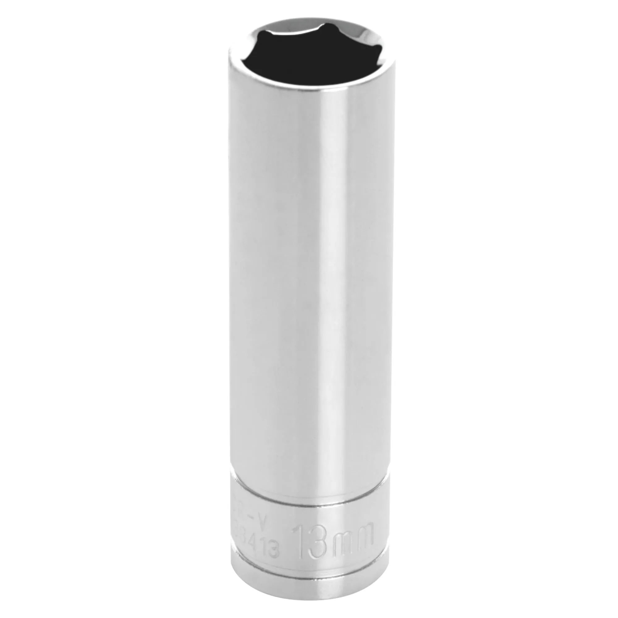 Performance Tool W38413 3/8-Inch Drive 6-Point Socket, 13mm Metric 1 Count (Pack of 1)