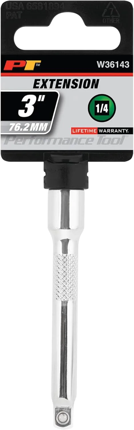 Performance Tool W36143 1/4 in Drive 3 in Socket Extension Bar