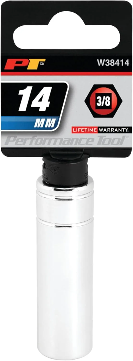 Performance Tool W38414 6-Point Socket, 3/8-Inch Drive, 14mm