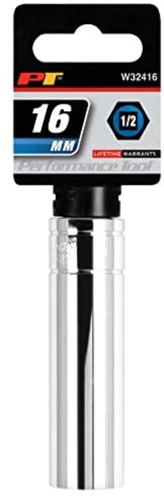 Performance Tool 1/2-Inch Drive 6-Point Metric Socket