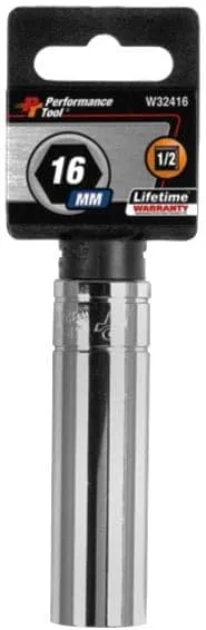 Performance Tool 1/2-Inch Drive 6-Point Metric Socket