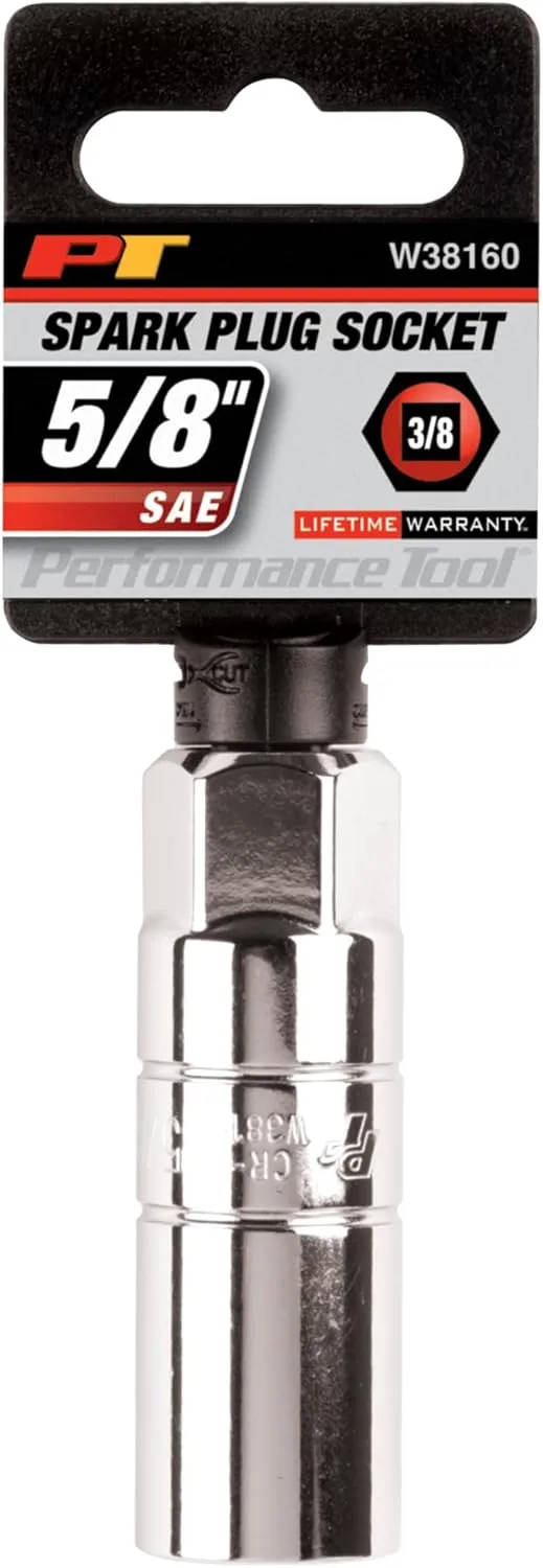 Performance Tool 3/8-Inch Drive Spark Plug Socket