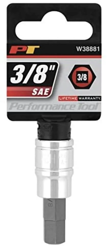 Performance Tool W38881 3/8-Inch Drive Hex Bit Socket