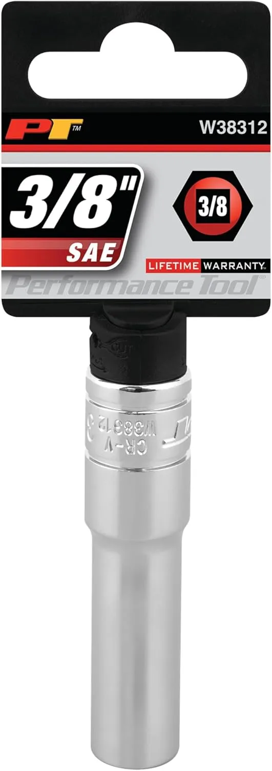 Performance Tool 6-Point Socket, 3/8-Inch Drive