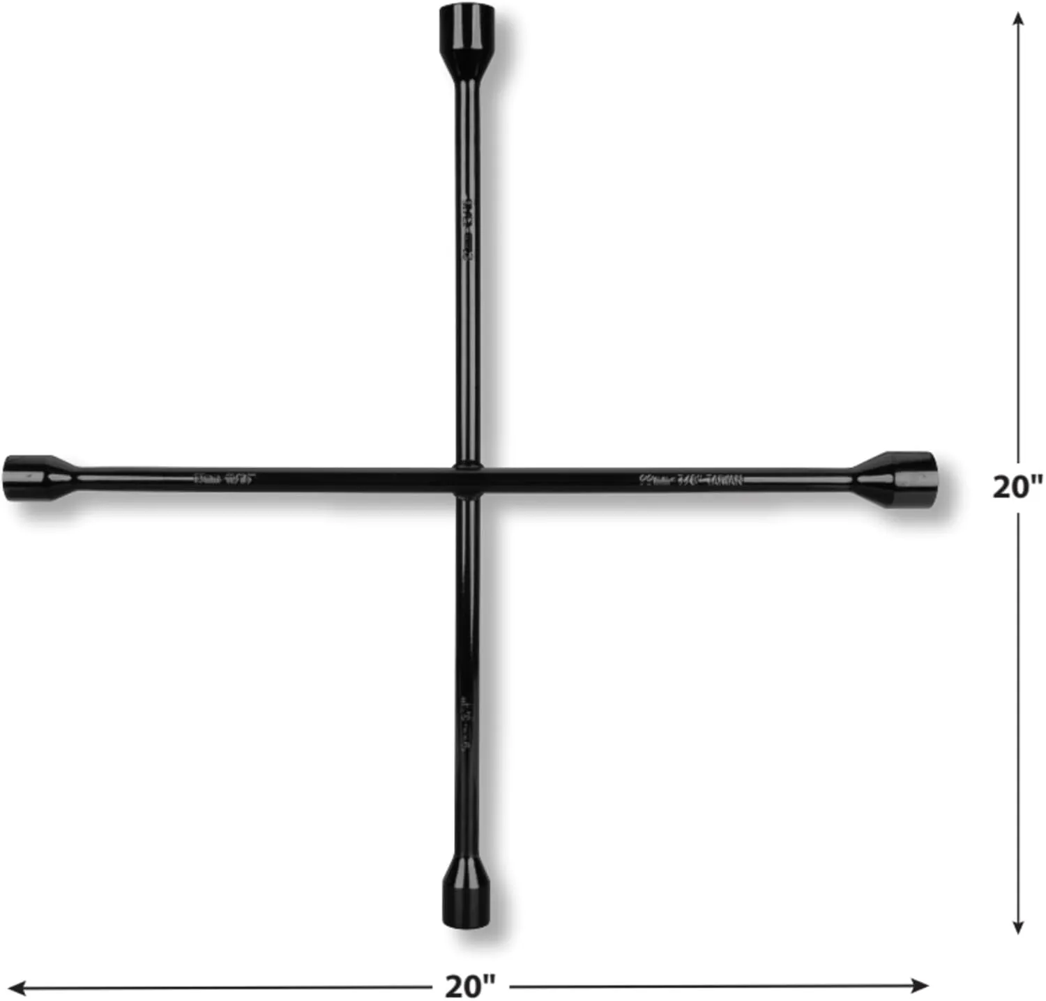 Performance Tool W1 Silver 20-Inch SAE/Metric 4-Way Cross Lug Wrench