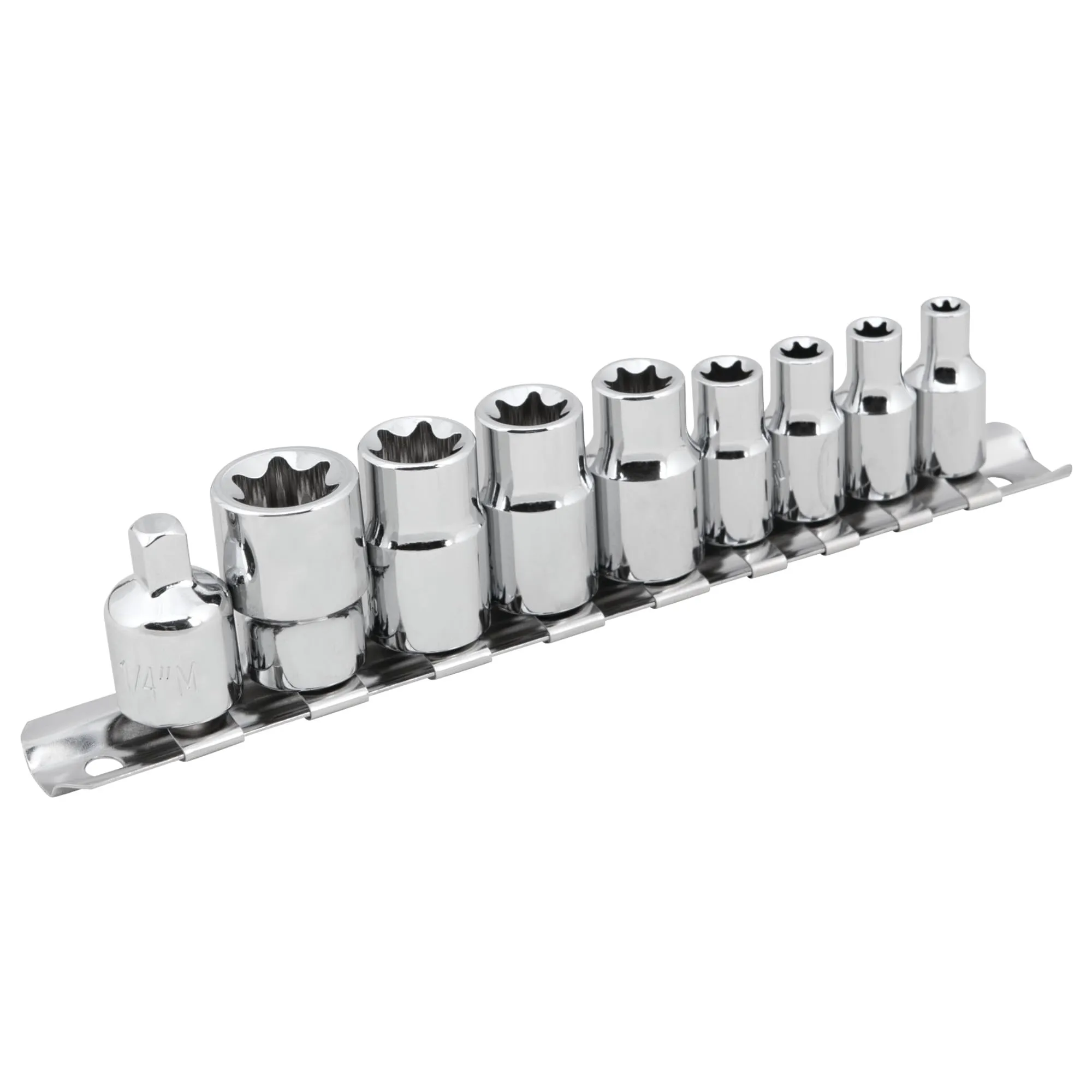 PERFORMANCE TOOL Star & External Star Socket Set
