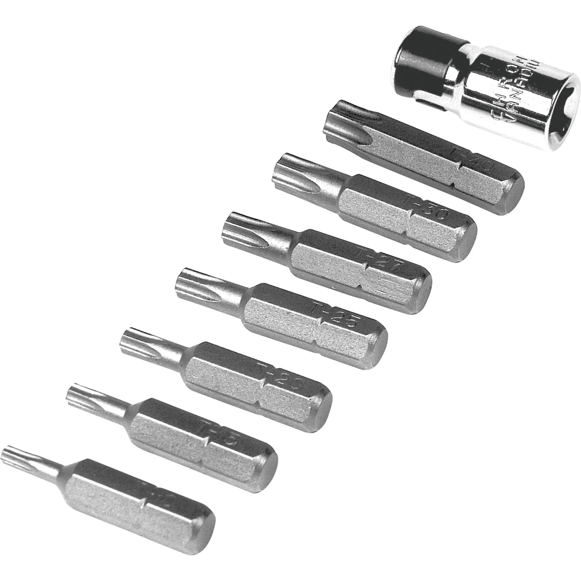 Performance Tool W1386 8-Piece Tamper Resistant Star Bit Set