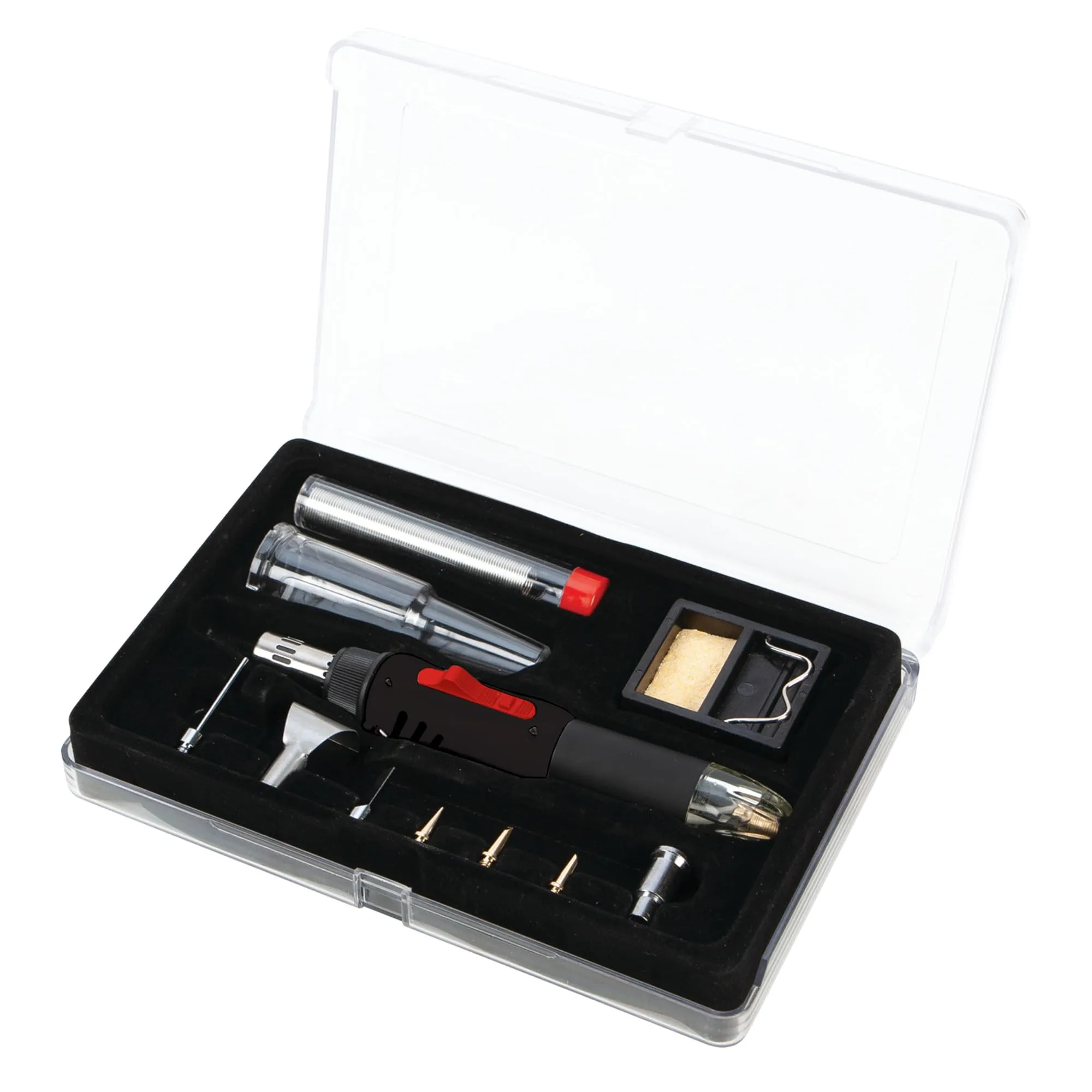 Performance Tool W2081 3-in-1 Butane Soldering Iron, Heat Gun and Torch with Adjustable Temperature Control and 8 Interchangeable Tips