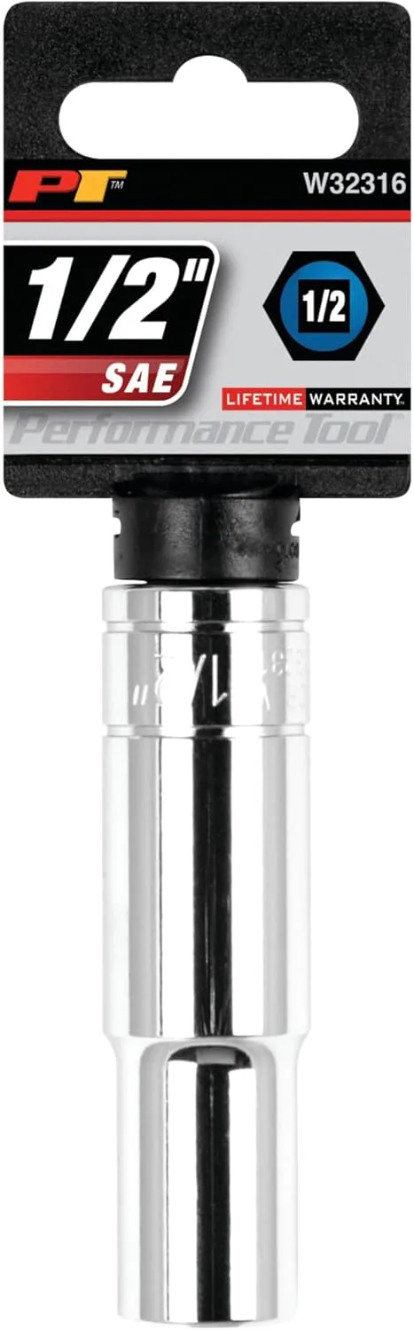 Performance Tool 1/2" Drive 6-Point Socket