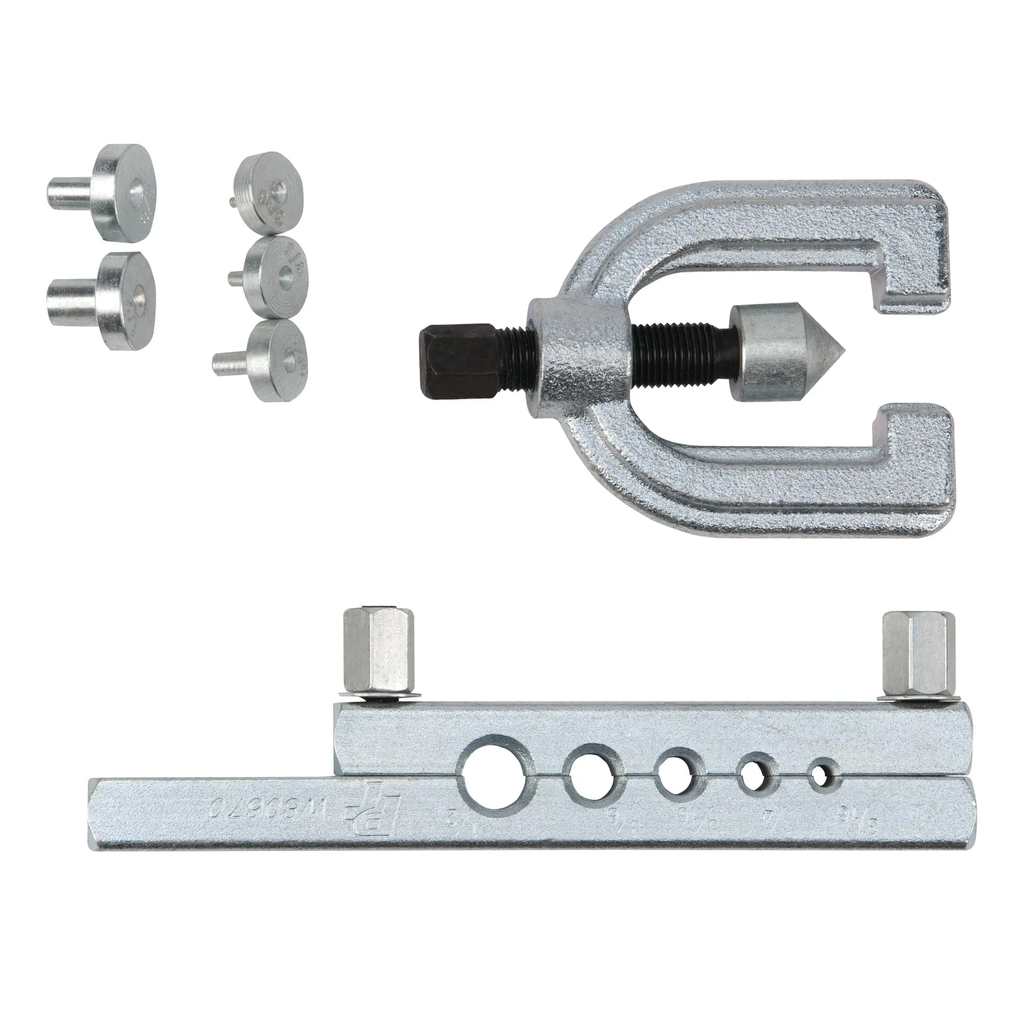 Performance Tool W80670 7-Piece Double Flare Tool Set with Lever Lock and Storage Case