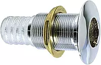 PERKO Thru-Hull Connection for Use with Hose - Bronze (Plain or Chrome-Plated)