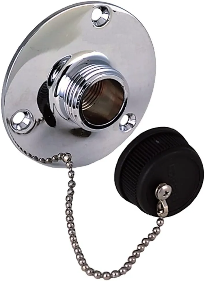 Perko 0504DP0CHR Water Outlet Fitting for Use with On-Board Washdown Systems