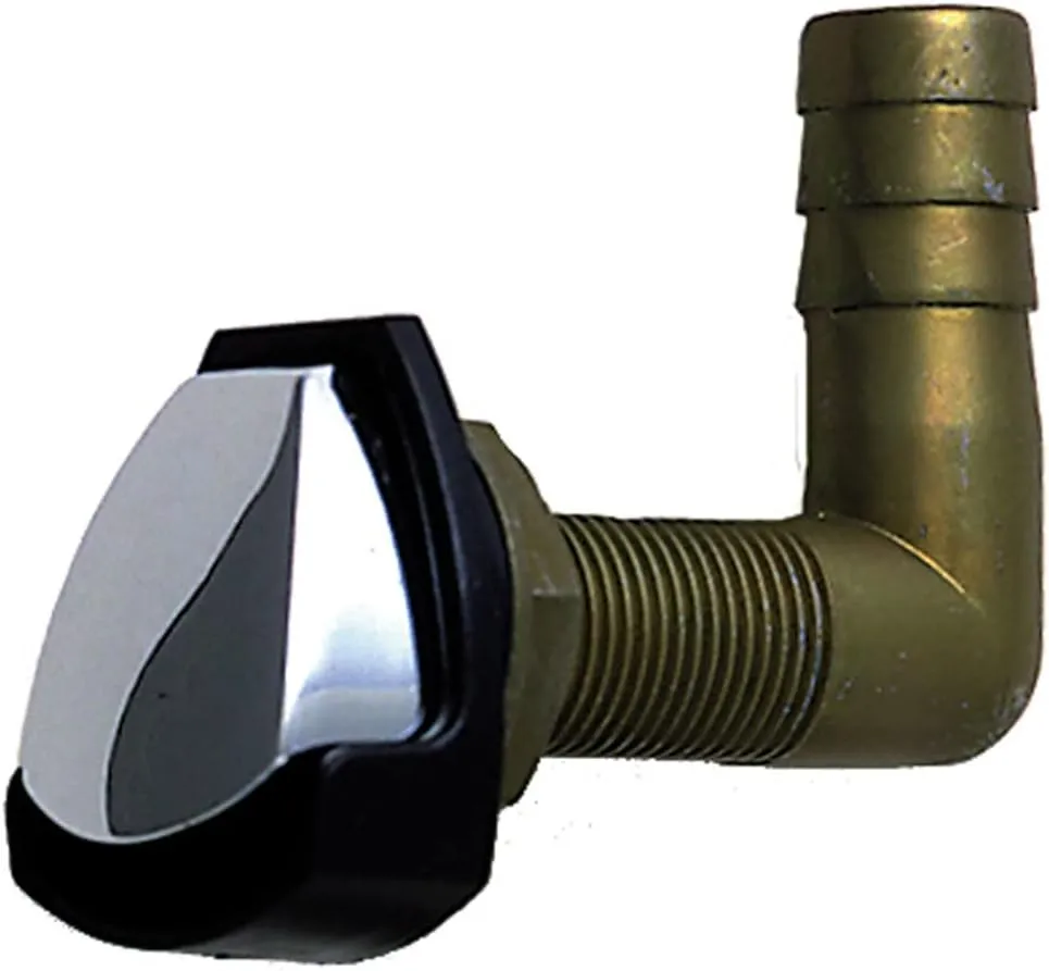 Perko Gas Tank Vent w/Swivel Elbow - Chrome/Black