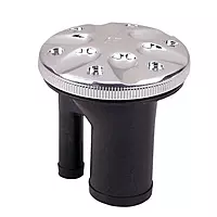 Perko 0591DPGCHR Vented Fill with Straight Neck for 1-1/2" Hose - Gas-Marked Chrome Cap
