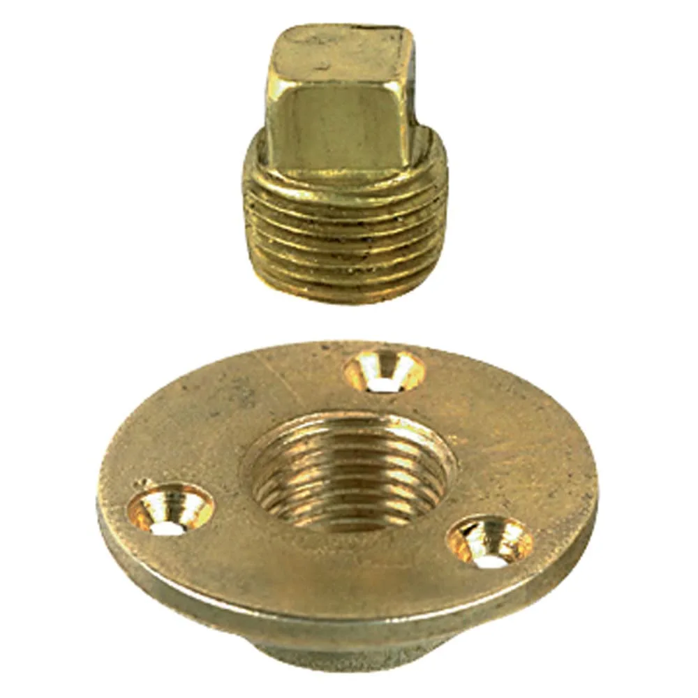 Perko Garboard Drain & Drain Plug Assy Cast Bronze/Brass MADE IN THE USA