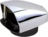 Perko 0870DP0CHR Chrome-Plated Cowl Ventilator with 3" Duct