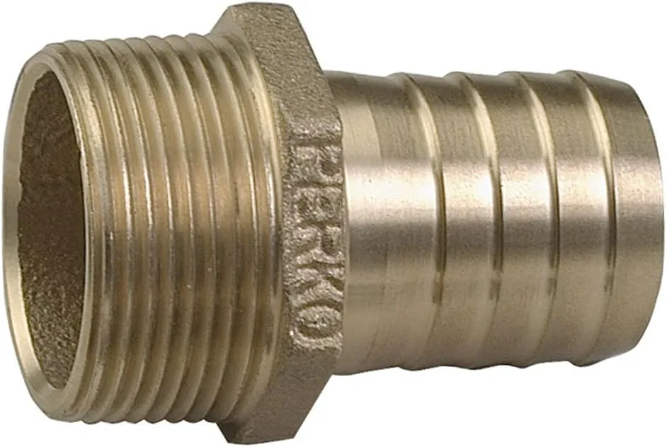 Perko 1" Pipe To Hose Adapter Straight Bronze MADE IN THE USA