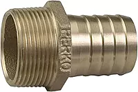 Perko 1" Pipe To Hose Adapter Straight Bronze MADE IN THE USA