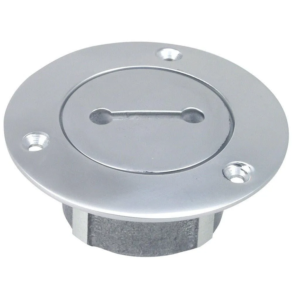 PERKO Chrome Plated Bronze Deck Plate & Water Fill/Vent