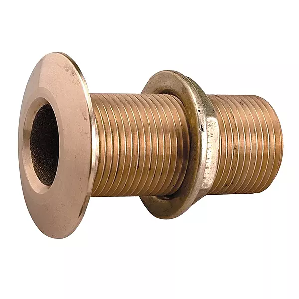 Perko 1/2" Thru-Hull Fitting w/Pipe Thread Bronze MADE IN  THE USA