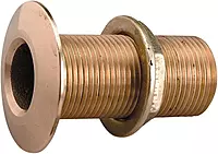 Perko 1/2" Thru-Hull Fitting w/Pipe Thread Bronze MADE IN THE USA